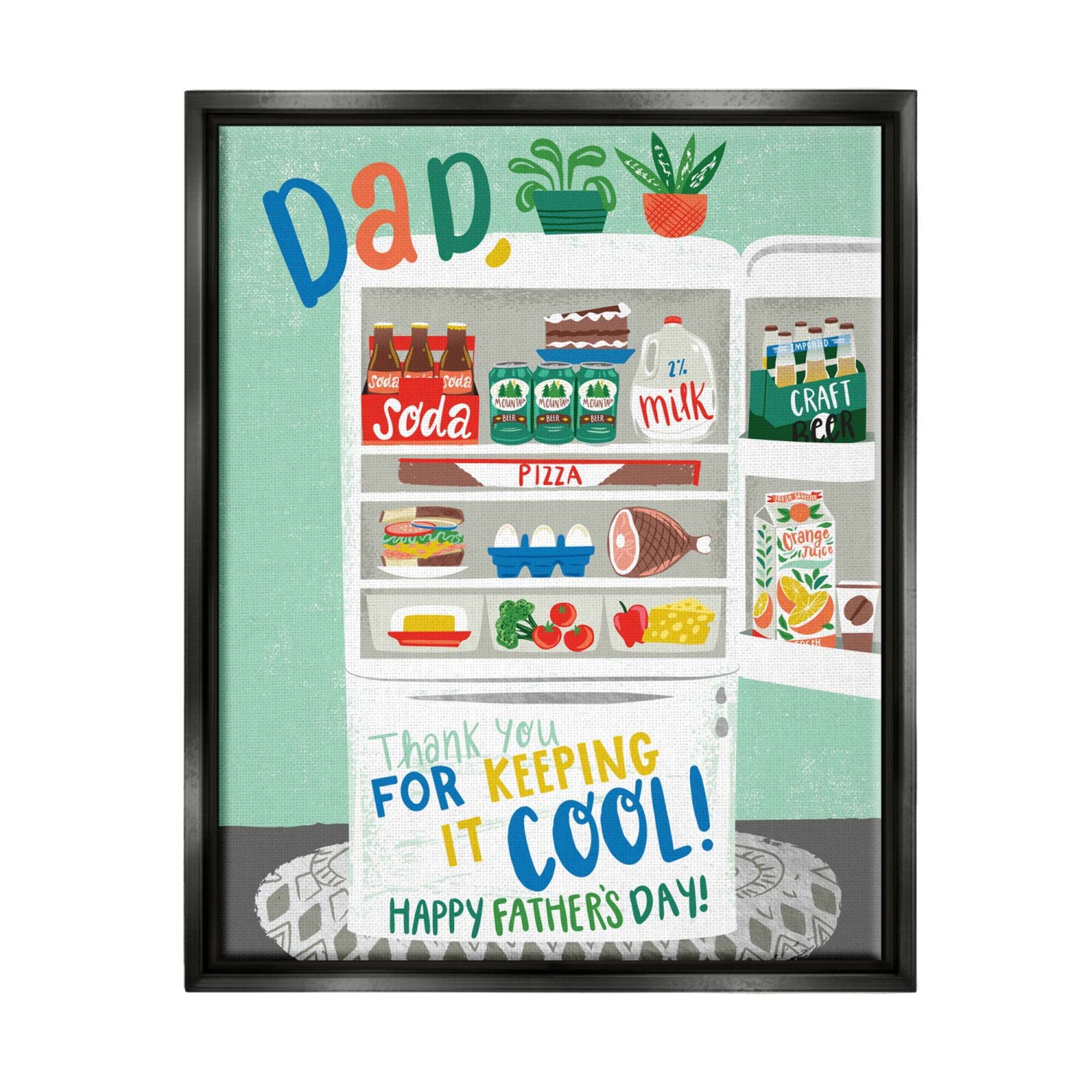 Stupell Industries Keeping It Cool Father's Day Floater Framed Art